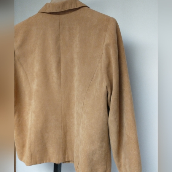 Studio Works Zip-up Polyester Jacket Size 14 Tan - Picture 5 of 8